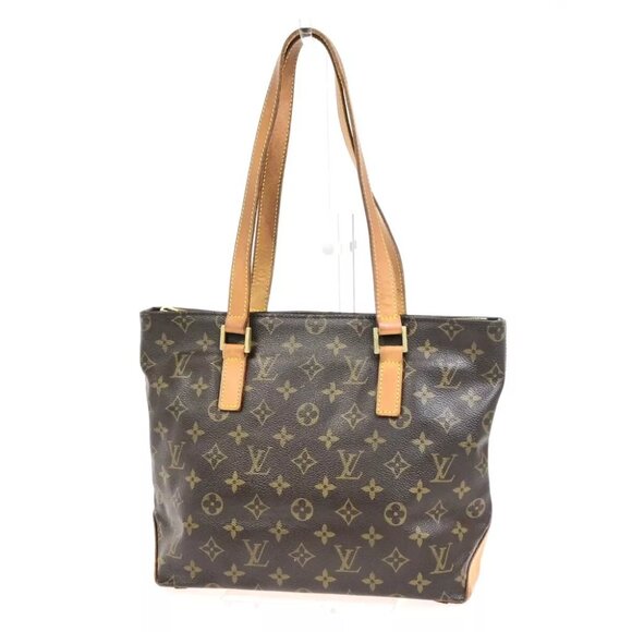 LOUIS VUITTON Cabas Piano Shoulder Bag Monogram Leather Brown - Picture 1 of 14